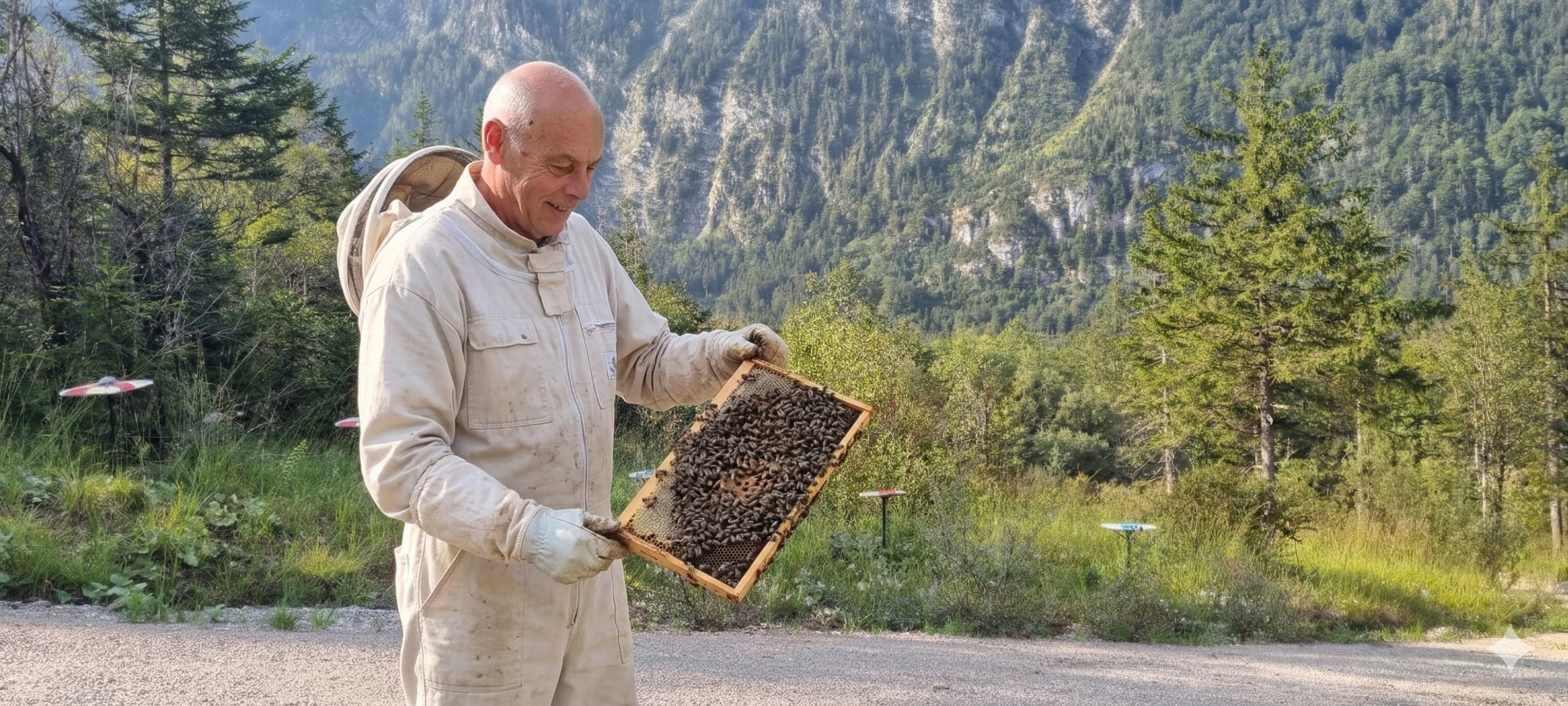 Präsident Herbert Vitzthum auf der Belegstelle Offensee